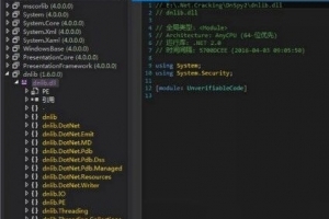 W002–支持32/64位/dnSpy(反编译工具) V6.1.4 绿色中文版
