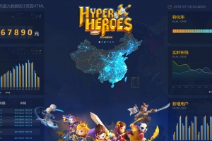 A1032-游戏大数据可视化html模板下载