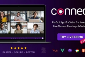 A1054-Connect 2.5.0 – 网络视频会议、在线会议、直播平台和网课平台、白板、在线聊天即时通讯