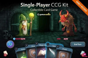 Y1001–Unity3DSinglePlayerCCGKit1.1.1EA 单人卡牌对战游戏源码收集式卡牌 RPG 完整项目