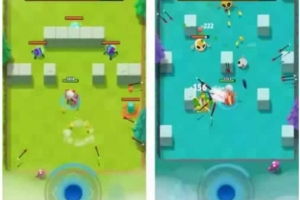 Y1014–Unity 仿弓箭传说竖版射击小游戏源码卡通 roguelike 闯关完整学习项目